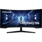 Samsung 34 in. Odyssey G55T WQHD 165Hz 1ms HDR Curved Gaming Monitor