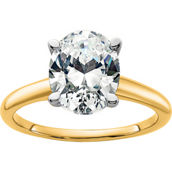 True Origin 14K Gold 1 1/2 ct. Certified Oval Lab Grown Diamond Solitaire Ring