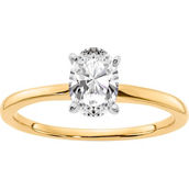 True Origin 14K Gold 3/4 Certified Oval Lab Grown Diamond Solitaire Engagement Ring