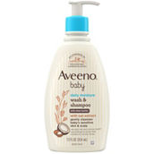 Aveeno Baby Daily Moisture Shea Butter Wash and Shampoo 12 oz.