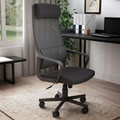 Furniture of America Tilih Black Mesh Office Chair
