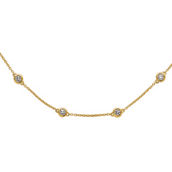 True Origin 14K Gold 1 1/8 CTW Lab Grown Diamond 18 in. Necklace