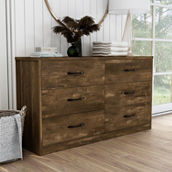 Furniture of America Kodo Rustic Wood Dresser with USB Ports