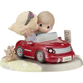 Precious Moments Couple in Red Sports Car Figurine