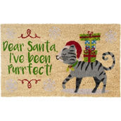 Design Imports Dear Santa, I've Been Purrfect Doormat