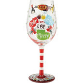 Lolita Pour, Drink and Be Merry Wine Glass
