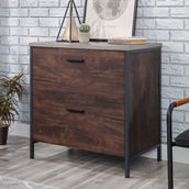 Sauder 2-Drawer Lateral File Cabinet in Rich Walnut