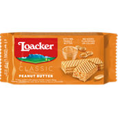 Loacker Classic Peanut Butter Creme Filled Wafer Cookies