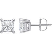 Ray of Brilliance 14K 2 CTW IGI Certified Lab Grown Princess Solitaire Earrings