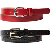 Dezine News 2 for 1 Fashion Strap Belts 2 pc. Set
