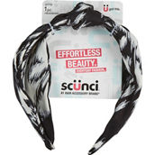 Scunci Black and White Print Knotted Headband