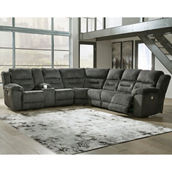 Signature Design by Ashley Nettington 4 pc. LAF Power Reclining Sectional & Console