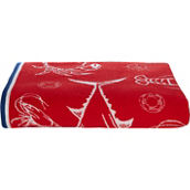 Simply Perfect Red Cotton Beach Towel