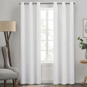 Eclipse Kendall Grommet Solid Textured Thermaback Blackout Curtain Panel