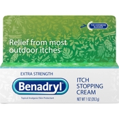 Benadryl Extra Strength Antihistamine Anti-Itch Relief Cream, 1 Oz. Bottle