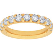 14K Yellow Gold 1 1/2 CTW Lab Grown Diamond Half Eternity Ring