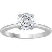 From the Heart 14K White Gold 3/4 CTW Lab Grown Round Cut Diamond Solitaire Ring