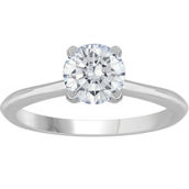 From the Heart 14K White Gold 1 CTW Lab Grown Round Cut Diamond Solitaire Ring