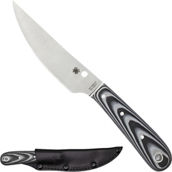 Spyderco Bow River Black G-10 PlainEdge Fixed Blade
