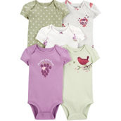 Carter's Infant Girls Original Bodysuits 5 pk.