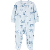 Carter's Infant Boys Bear 2 Way Zip Cotton Sleep and Play Pajama