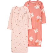 Carter's Infant Girls Sleeper Gowns 2 pk.