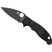 Spyderco Manix 2 Lightweight Black Blade PlainEdge Folding Knife