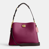 COACH Colorblock Leather Willow Shoulder Bag