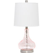 Lalia Home Rippled Glass Table Lamp