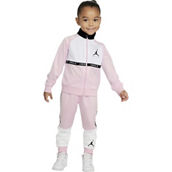 Jordan Toddler Girls Jumpman Air Blocked Tricot Zip Up Jacket and Pants 2 pc. Set