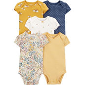 Carter's Infant Girls Gold Original Bodysuits 5 pk.
