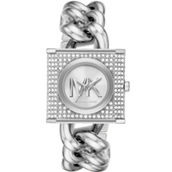 Michael Kors Women's MK Chain Lock Three-Hand Stainless Steel Watch MK471