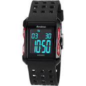 Armitron Men's Sport Red Accent Digital Chronograph Resin Strap Watch 40/8177RED