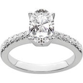 True Origin 14K White Gold 1 3/4 CTW Lab Grown Diamond Engagement Ring