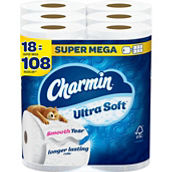 Charmin Ultra Soft 18 Super Mega Rolls, 366 Sheets