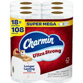 Charmin Ultra Strong 18 Super Mega Rolls, 363 Sheets