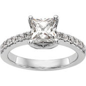True Origin 14K White Gold 1 1/5 CTW Lab Grown Diamond Engagement Ring, Certified