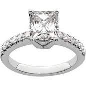 True Origin 14K White Gold 1 7/8 CTW Lab Grown Diamond Certified Engagement Ring