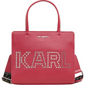 Karl Lagerfeld Maybelle Satchel, Red Logo