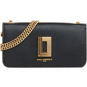 Karl Lagerfeld Lafayette Wallet on Chain, Black Gold
