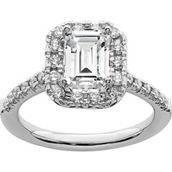 True Origin 14K White Gold 2 1/8 CTW Lab Grown Diamond Engagement Ring, Certified