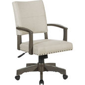 OSP Home Furnishings Santina Bankers Chair with Antique Gray Finish