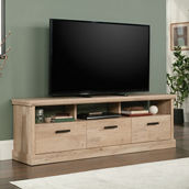 Sauder TV Credenza with Drawers in Prime Oak