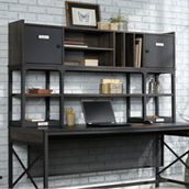 Sauder Commercial Desk Hutch 72 in., Carbon Oak