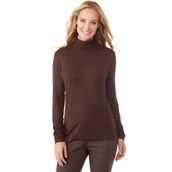 Passports Rouched Turtle Neck Top
