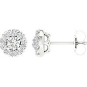 Pure Brilliance 14K White Gold 3/4 CTW Fashion Earrings with IGI Certification