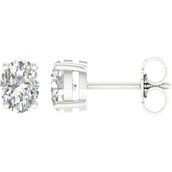 Pure Brilliance 14K White Gold 1 CTW Stud Earring with IGI Certification