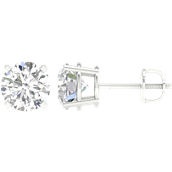 Pure Brilliance 14K White Gold 3 CTW Stud Earring with IGI Certification