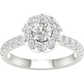 Pure Brilliance 14K White Gold 1 1/2 CTW Engagement Ring IGI Certified Size 7
