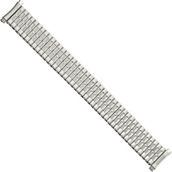 Gilden Men's 18-22mm Curved-End Stainless Steel Expansion Watch Band